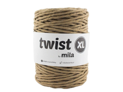 Šnůra Twist XL MILA 5mm - kávová